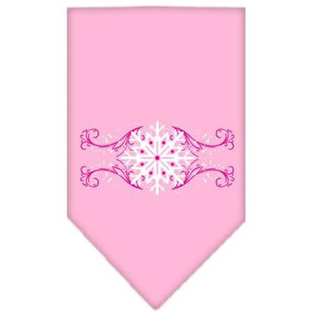 UNCONDITIONAL LOVE Pink Snowflake Swirls Screen Print Bandana Light Pink Large UN798520